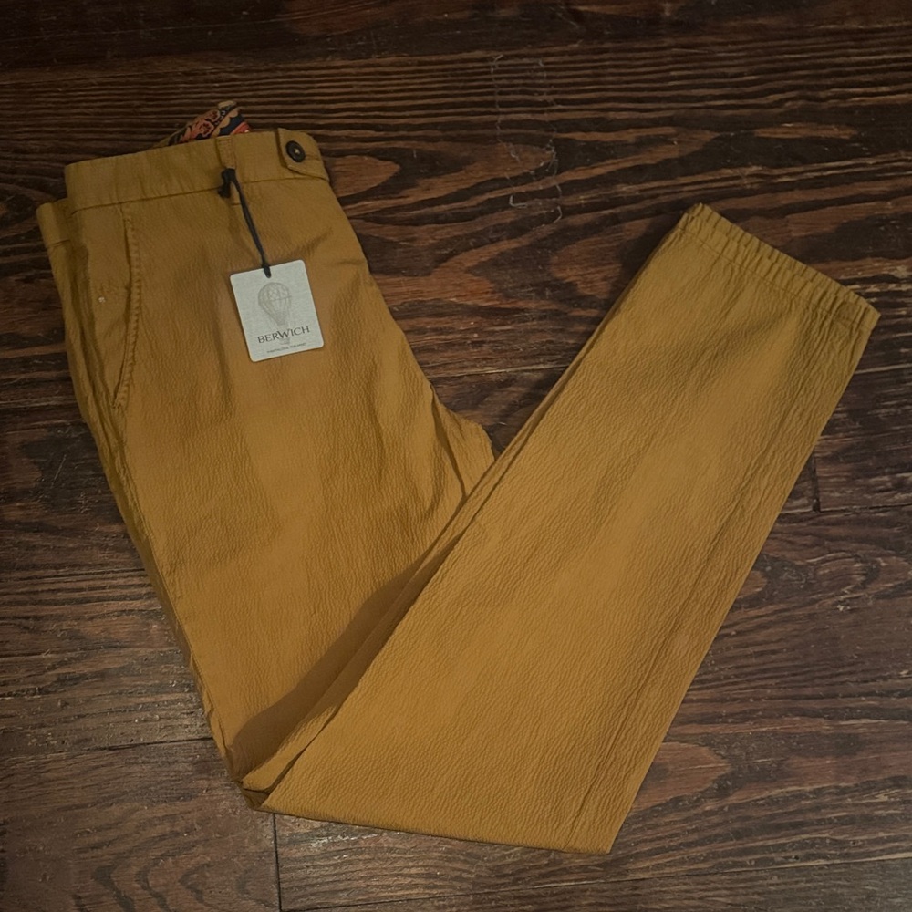 NEW Berwich Khaki Men's Cotton Pants 32x32